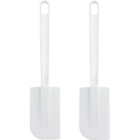 KZQ Espátula profesional para repostería (2 unidades), de goma, de silicona resistente al calor, flexible y antiadherente, para mezclar, remover y raspar.
