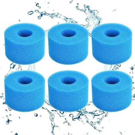 KZQ esponjas filtrantes, cartucho de espuma para filtro de piscina, reutilizables y lavables, para spa y piscina (10,8 x 7,3 x 4 cm)