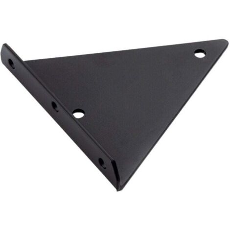 KZQ Estante colgante, 1 soporte de pared triangular, montaje en pared, soporte metálico invisible, apto para estanterías, dimensiones 130x160 mm