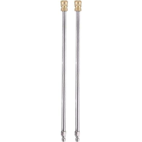 KZQ - Extensión de lanza para hidrolavadora (paquete de 2), 13,5 pulgadas, 4000 PSI, pistola pulverizadora con conexión rápida de 1/4" para hidrolavadora y máquina de limpieza