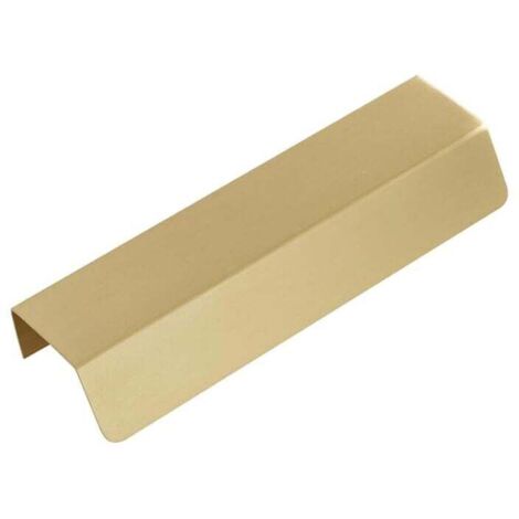 KZQ Ferramenta per mobili nascosta invisibile, maniglie per mobili, pomelli per cassetti in ottone dorato, pomelli per mobili da cucina, per bagno, camera da letto, soggiorno - 180 mm - 4 pezzi