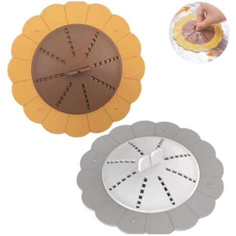 KZQ filtros de silicona para el cabello, protectores de drenaje de silicona, cubiertas para desagüe de ducha, filtros protectores de drenaje, para bañeras, baños y cocinas.