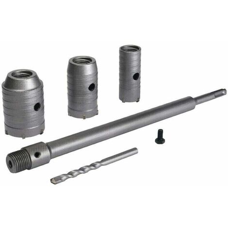 KZQ – Forets à scie cloche 30 mm, 40 mm, 50 mm – Foret à béton 350 mm SDS Plus – Pointe carbure de tungstène pour brique et ciment