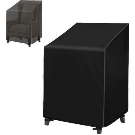 Fundas Para Muebles De Jardin HSFFBHFBH Funda Muebles Exterior 300x280x85cm (LxWxH) Negro 420D Oxford Funda Para Mueble Jardin