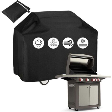 KZQ Funda para barbacoa de gas de exterior, Oxford 210D, impermeable, con protección UV, resistente al agua y al desgarro, 145 x 61 x 117 cm