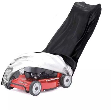 KZQ Funda para cortacésped de tela Oxford 210D, compatible con la mayoría de los modelos, color negro, 193 x 112 x 64 cm