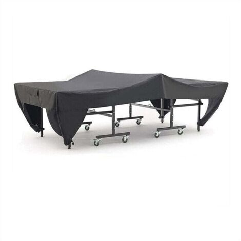 KZQ Funda para mesa de ping pong, resistente al polvo, para patio, exterior, color negro, 280 x 153 x 73 cm