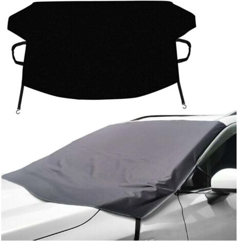 KZQ Funda para parabrisas de coche, protección invernal para vehículos, anticongelante y protector de luna delantera, contra nieve, escarcha, sol y polvo, para la mayoría de vehículos.
