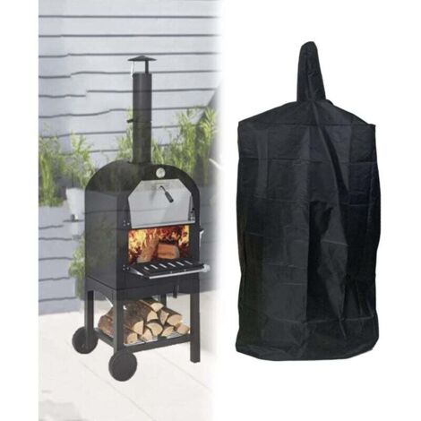 KZQ Funda protectora impermeable para horno de pizza, de tela Oxford, para horno de carbón, pan y barbacoa (165 x 65 x 45 cm)