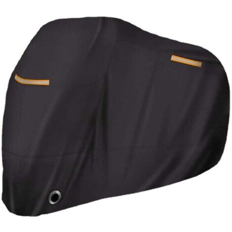KZQ Funda universal para motocicleta para todas las estaciones, impermeable, resistente al sol, para exteriores, de tela Oxford duradera, para garaje, interior, con orificios para cerradura y bols