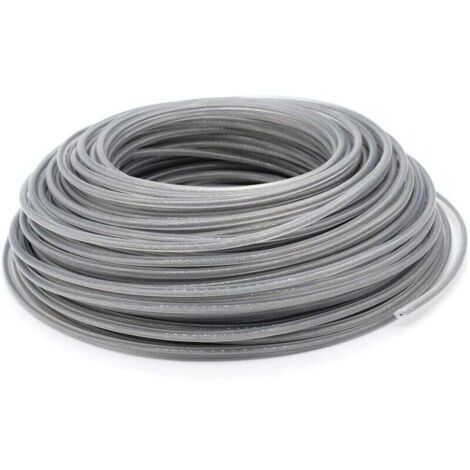KZQ Hilo universal para desbrozadora de césped, hilo de acero de 3,0 mm, alambre de acero resistente para desbrozadora de césped con cabezal de impacto para jardinería.