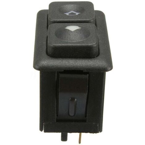 KZQ Interruptor de ventana de coche eléctrico, interruptor de control de ventana eléctrica de 5 pines compatible con BMW E23 E24 E28 E30 61311381205 negro