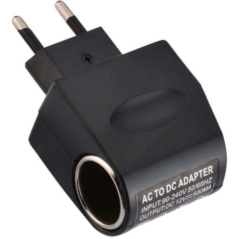 KZQ Inversor de corriente para coche de CA 220 V a CC 12 V, 6 W, adaptador de corriente para encendedor de coche, transformador, adaptador conversor de enchufe para coche, furgoneta y camión.