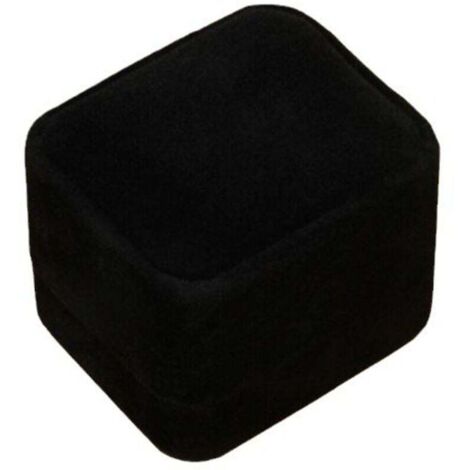 KZQ Joyero de terciopelo, caja cuadrada de franela para anillos, pendientes, para compromiso, pedida de mano, boda, aniversario, Día de los Caídos (40 x 45 x 40 mm)