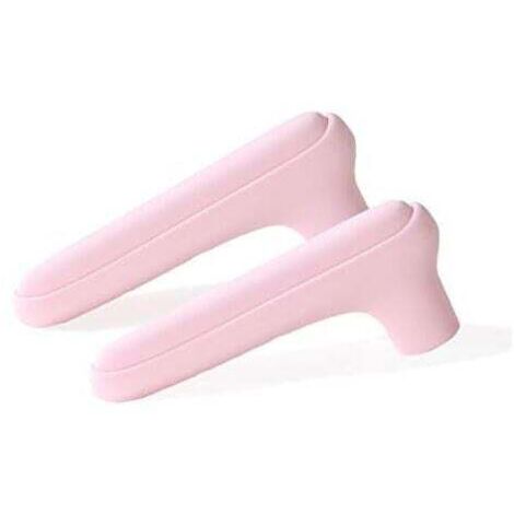 KZQ - Juego de 2 fundas protectoras de silicona para manijas de puertas, guantes anticolisión para cerraduras de puertas y ventanas (rosa)