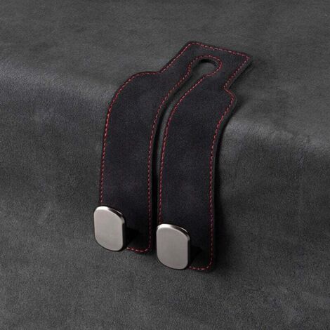 KZQ - Juego de 2 soportes para bolsas de coche, ganchos organizadores para asientos, ganchos para reposacabezas, ganchos dobles para reposacabezas, soporte para bolsos y bolsas de la compra