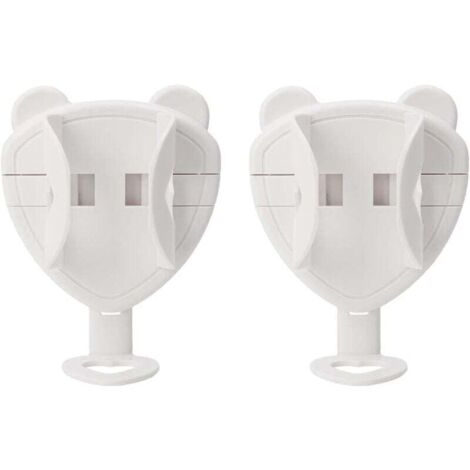 KZQ - Juego de 2 soportes para cepillos de dientes eléctricos, ajustables para pared, por gravedad (blanco)
