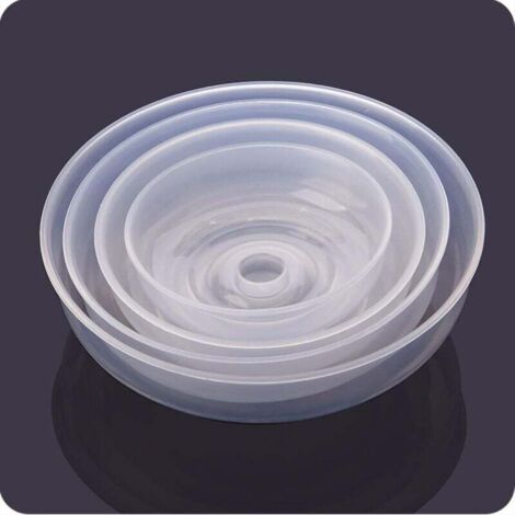 KZQ Juego de 4 fundas para microondas, transparentes, de PP, para proteger los alimentos, con diseño seguro y saludable, antisalpicaduras.