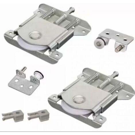 KZQ Kit de 2 rodillos para puerta corrediza de gabinete, accesorios de repuesto, polea de hardware
