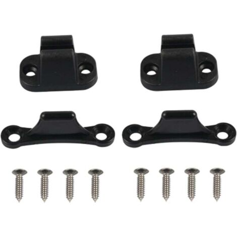 KZQ - Kit de 2 soportes para puerta de caravana, soporte de puerta en forma de T, tope de bloqueo de nailon, soporte para puerta de autocaravana