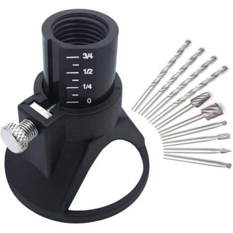 KZQ Kit de accesorios para multiherramienta rotativa para broca guía de corte, kit de corte controlado para multiherramienta rotativa, 11 unidades