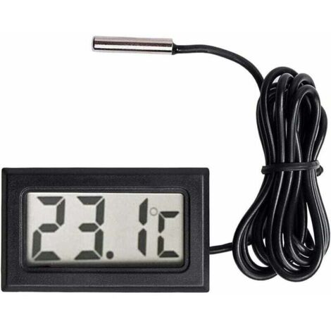 KZQ - LCD-Digitalthermometer mit Temperatursensor, Bereich -50 °C bis +110 °C