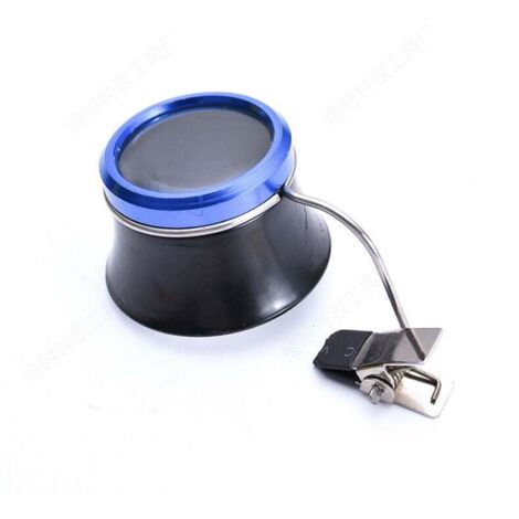 KZQ Lupa de joyero, lupa portátil con clip para gafas, lupa de relojero, herramienta de reparación de relojes para diamantes, monedas y joyeros (10X)
