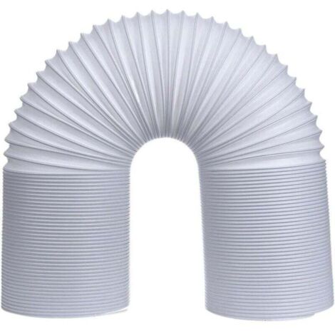 KZQ Manguera de aire acondicionado móvil, manguera de escape, tubo de ventilación flexible de PP de 150 mm de diámetro (Ø150 mm, 1,5 m)