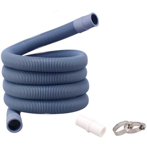 KZQ Manguera de desagüe para lavadora, kit de extensión de desagüe para lavadora con 1 conector de extensión