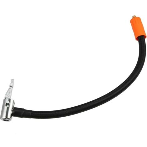 KZQ Manguera de extensión para inflar neumáticos de coche de 30 cm con tubo adaptador de mandril de bloqueo