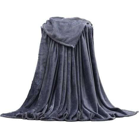 KZQ Manta para hombre, manta para pareja y manta con texto, manta para mujer, manta de bebé para hombre 100x140 cm grigio scuro