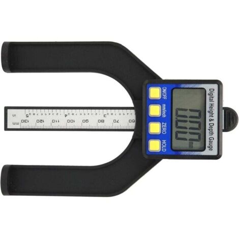 KZQ Medidor de profundidad magnético, medidor de profundidad de doble propósito y alta sensibilidad, alta precisión para bricolaje de 0 a 80 mm para medición de carpintería.