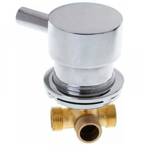 KZQ Mezclador de agua fría y caliente para cabina de ducha, válvula mezcladora, grifo de salida dos en uno G1/2" para ducha.