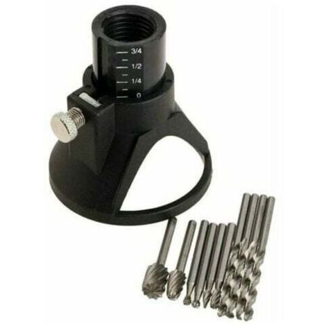 KZQ Multi-Tool Accessory Kit, Cutting Guide, Drill Bit, Controlled Cutting Guide for Dremel Multi-Tool - 11-Piece Set