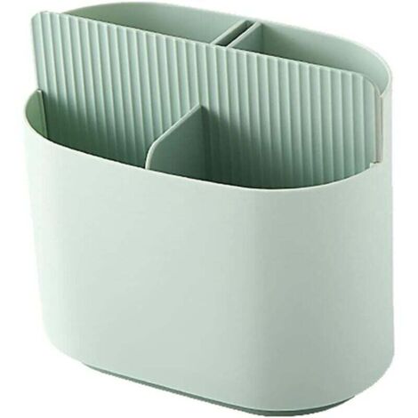 KZQ Organizador de cubiertos de cocina, soporte para cuchillos, cuchara, tenedor, estante de almacenamiento multifuncional, caja de drenaje, soporte de almacenamiento, bandeja, estante