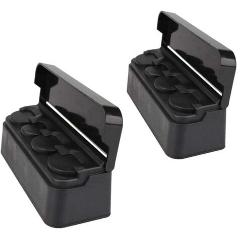 KZQ Organizador de monedas portátil para coche, color negro, con tapa (paquete de 2)
