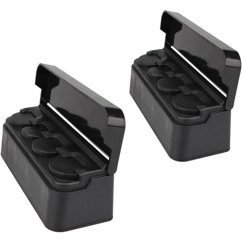 Image of KZQ - Organizer für tragbare Münzen für Autos, Farbe Schwarz, mit Tapa (2er-Pack)
