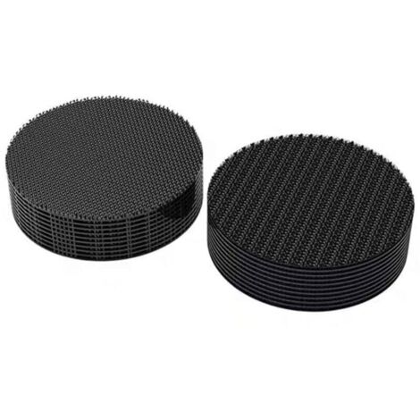KZQ Paquete de 10 pares de tiras adhesivas de doble cara para arañazos, tiras adhesivas redondas para arañazos, tiras adhesivas extra fuertes de doble cara, potentes tiras adhesivas para el hogar,