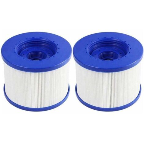KZQ Paquete de 2 cartuchos de filtro de spa con rosca, filtro de rosca para spa inflable, rosca de 60 mm, cartucho de filtro de repuesto para Cosy Spa, Clever Spa y más, 105 x 82 mm