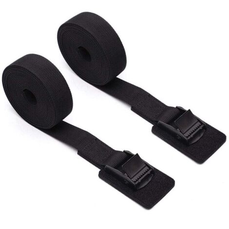 KZQ Paquete de 2 correas de amarre resistentes con almohadilla protectora gruesa, correas de amarre para kayak, correas de carga, correas con hebilla de leva ajustable, 25 mm x 6 m