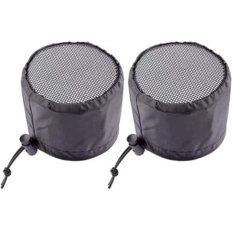 KZQ Paquete de 2 cubiertas de ventilación para carpas de interior, accesorios de malla para carpas de cultivo, filtro de ventilación para cera (10 x 10 x 8 cm)