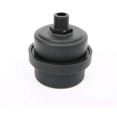 KZQ Paquete de 2 piezas de repuesto para silenciador de compresor de aire, filtro de aire negro, reducción de ruido para compresores sin aceite (13 mm)
