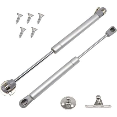 KZQ Paquete de 2 resortes de gas, amortiguadores de gas de 60 N/6 kg para muebles, bisagras de cierre suave, resorte de gas hidráulico para armarios de cocina (2, 60 N)