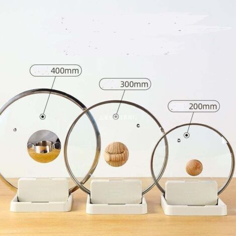 KZQ - Paquete de 2 soportes para cucharas para estufa, soporte para cucharas con soporte para tapa, soporte de plástico, soporte para tapa de olla y cuchara, soporte para utensilios de cocina