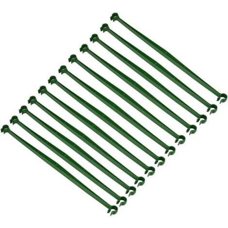 KZQ Paquete de 24 conectores extensibles para enrejado de tomates - Soportes de plástico para varillas de conexión - Suministros de jardinería para todo tipo de plantas