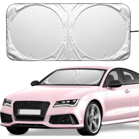 KZQ Parasol plegable para parabrisas delantero, anti-UV, para interior de coche (150 x 70 cm)