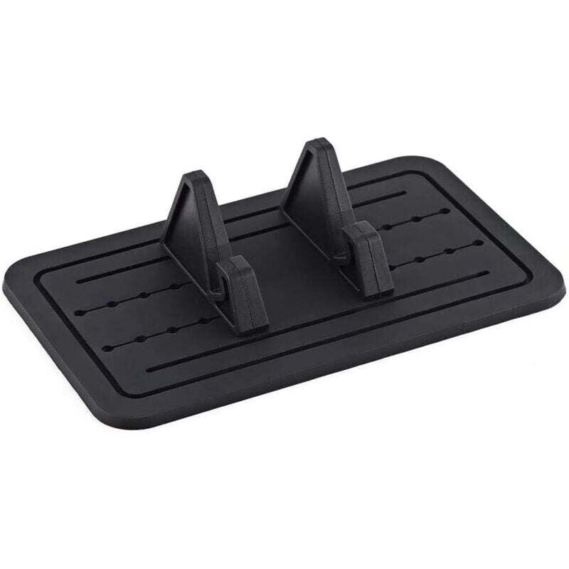 Image of KZQ - per supporto per telefono in silicone per auto, cuscinetto in silicone, supporto universale in gel per cruscotto auto, supporto a culla