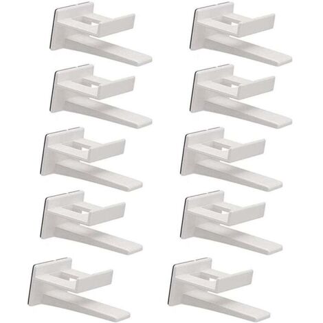 KZQ - Perchero autoadhesivo para pared y puerta (12 unidades), color negro