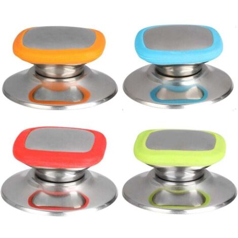 KZQ perillas para tapa de olla, repuestos para cocina doméstica, mango universal de repuesto (rojo, azul, verde, naranja)