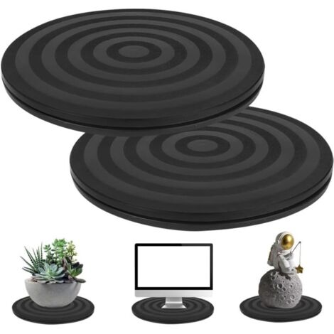 KZQ Piece Giradischi universale a 360°, giradischi manuale con cuscinetto a sfere in acciaio, giradischi a 360 gradi con cuscinetto a sfere in acciaio per TV/computer/monitor